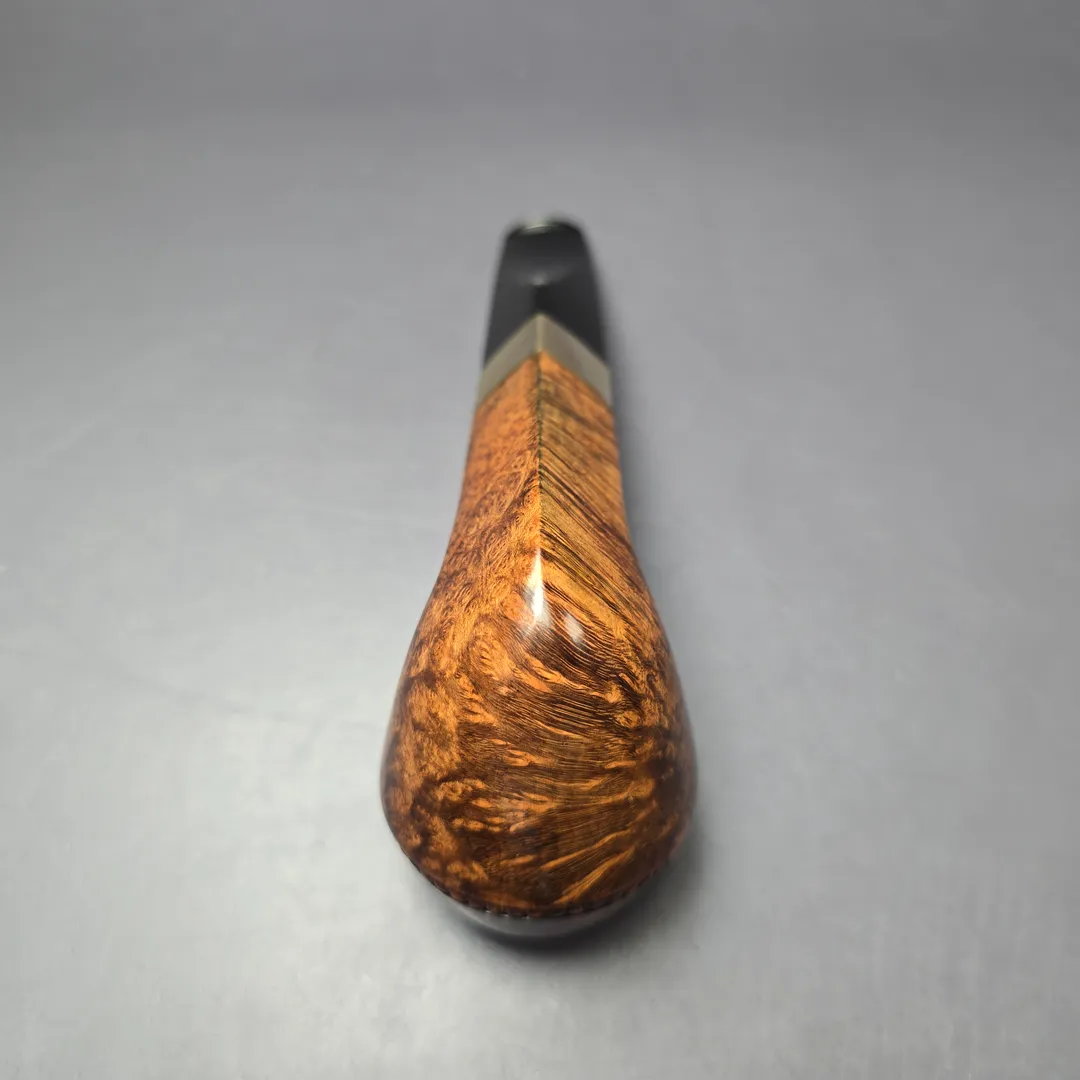 Peterson Sherlock Holmes Baker Street w/ 9k Gold Smooth Bulldog Estate Briar Pipe, Unsmoked - Image 9