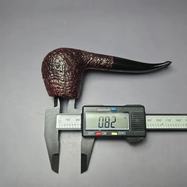 Ashton 1986 Pebble Grain XXX Sandblasted Brandy Estate Briar Pipe, English Estates - Image 10