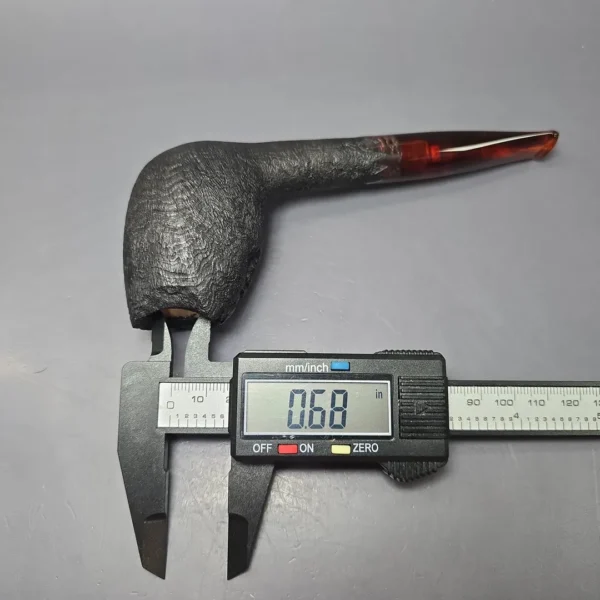 Peter Toth Sandblasted Stack Cutty Handmade Briar Pipe, New - Image 10