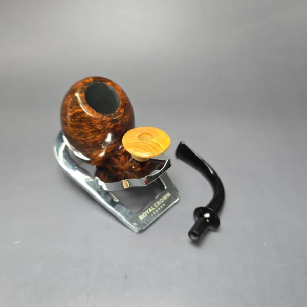 C-Pipe Smooth Oom Paul w/ Olivewood Handmade Briar Pipe, New - Image 10