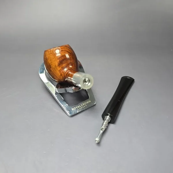 Kaywoodie Pre-1977 Signet Smooth Apple w/ Aluminum Estate Briar Pipe, Unsmoked - Image 10