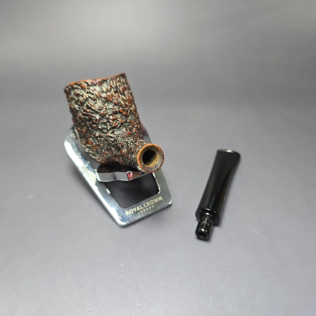 Castello 1960s-80s Sea Rock Briar 3K 19 Rusticated Zulu Estate Briar Pipe, Italian Estates - Image 10