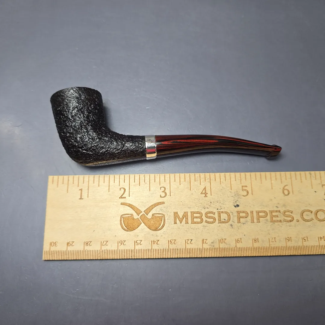 Dunhill 2020 Shell Briar 3421 Sandblasted Zulu w/ Silver Estate Briar Pipe, Unsmoked - Image 10