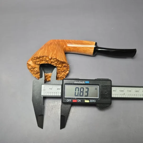 Herriot Pipes Natural Smooth Freehand Dublin w/ Plateaux Handmade Briar Pipe, New - Image 10