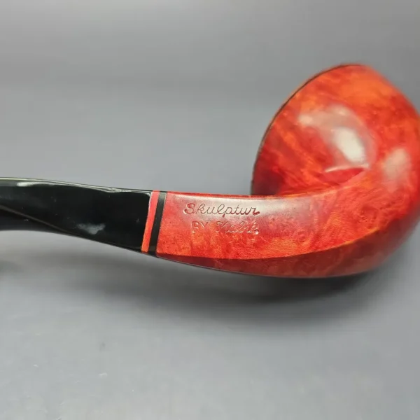 Sven Lar Skulptur by Michael Kabik XL Smooth Bulldog Estate Briar Pipe, Unsmoked - Image 10