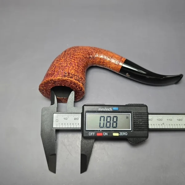 Ser Jacopo S2 Sandblasted Horn Estate Briar Pipe, Italian Estates - Image 10