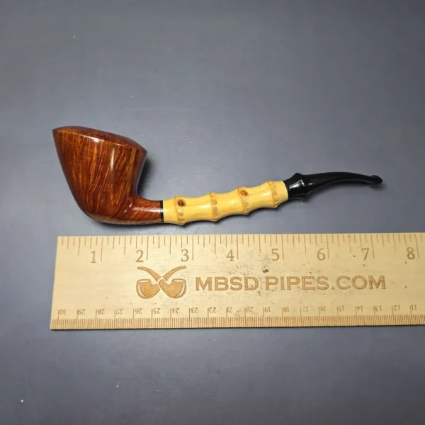 Smio Satou Smooth Dublin w/ Bamboo Estate Briar Pipe, Japanese Estates - Image 10