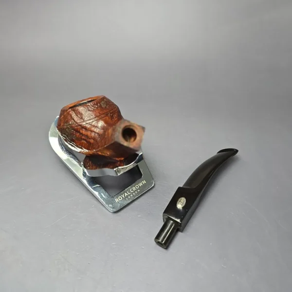 GBD Pre-1980s Dynasty 549 Sandblasted Bulldog Estate Briar Pipe, Unsmoked - Image 10