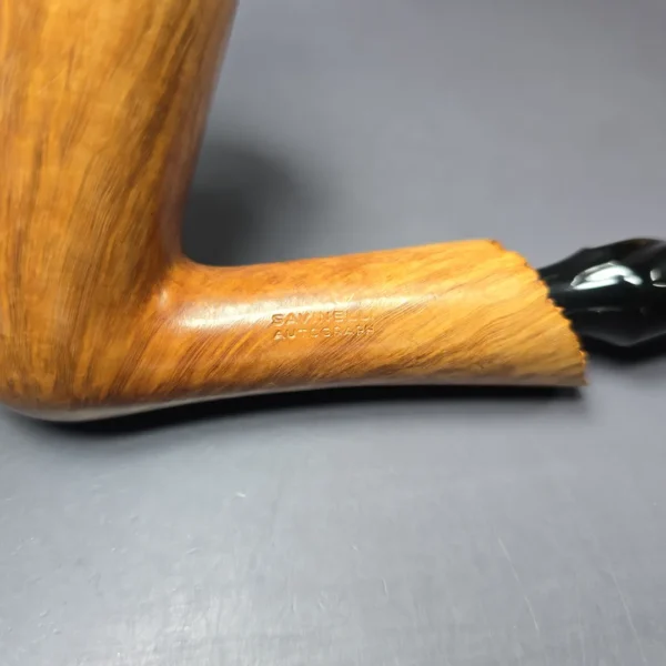 Savinelli Autograph Grade 00 XL Smooth Freehand Estate Briar Pipe, Unsmoked, 6mm - Image 10
