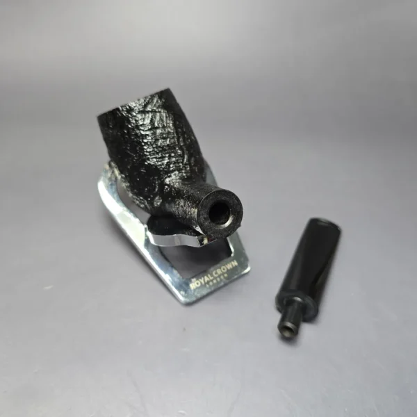 BriarWorks Classic C22 Dark Sandblasted Billiard Estate Briar Pipe, American Estates - Image 10