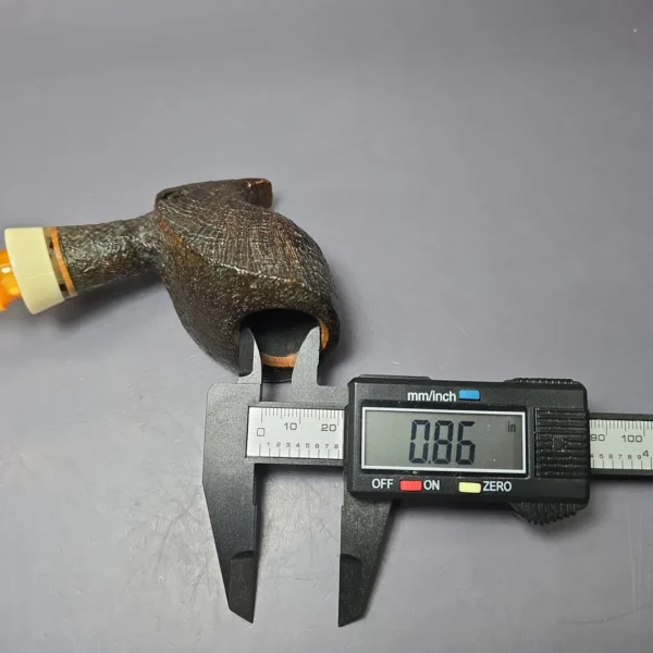 Kevin Arthur Sandblasted Sphinx w/ Ivorite Estate Briar Pipe, American Estates - Image 10