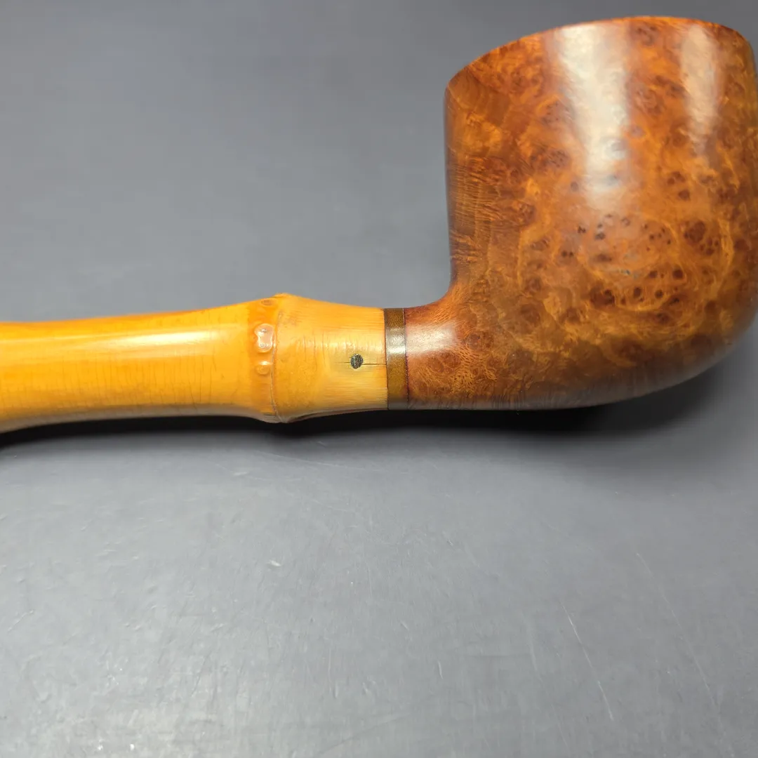 Dunhill 1965 Whangee Root Briar Smooth Bamboo Pot Estate Briar Pipe, English Estates - Image 10
