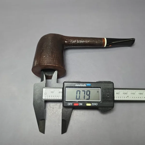 Steve Weiner 1999 Partially Sandblasted Liverpool w/ Ivorite Estate Briar Pipe, American Estates - Image 10