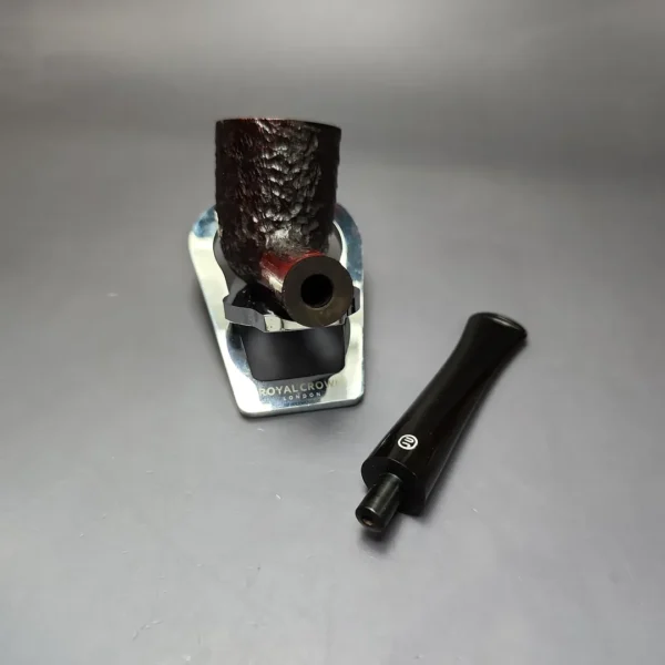 James Upshall Bark Group 5 Partially Rusticated Dublin Estate Briar Pipe, Unsmoked - Image 10
