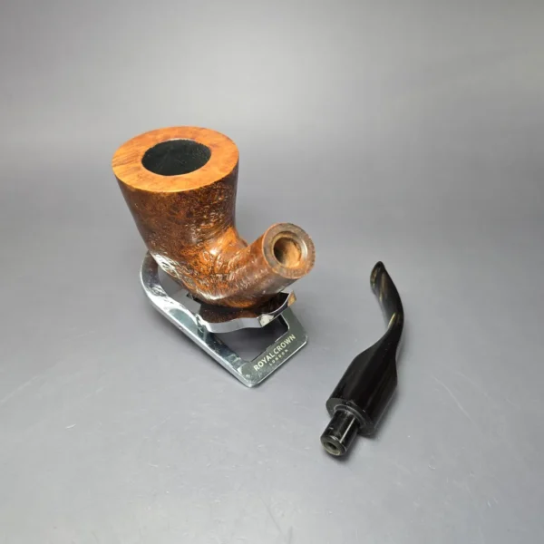 Prince of Wales Handmade Sandblasted Dublin Estate Briar Pipe, English Estates - Image 10