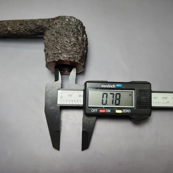 James Upshall Bark Group 6 Partially Rusticated Canadian Estate Briar Pipe, Unsmoked - Image 10