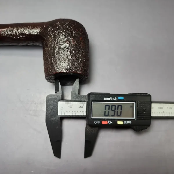 Ashton Pebble Grain ELX Sandblasted Billiard Estate Briar Pipe, English Estates - Image 10