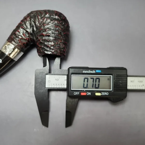 Peterson St Patrick's Day 2025 304 Rusticated Oom Paul Sitter Briar Pipe, Unsmoked - Image 10