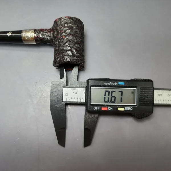 Peterson St Patrick's Day 2025 701 Rusticated Poker Estate Briar Pipe, Unsmoked - Image 10