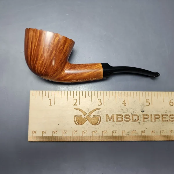 Posella SR3 VIP Partially Rusticated Dublin Estate Briar Pipe, Italian Estates - Image 9