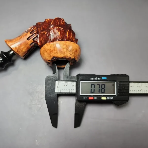 Nording Spruce Cone Partially Rusticated Freehand Estate Briar Pipe, Unsmoked - Image 10