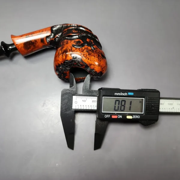 Nording Abstract XL Partially Rusticated Freehand Estate Briar Pipe, Unsmoked - Image 10