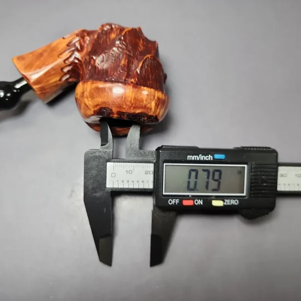 Nording Point Clear Partially Rusticated Freehand Estate Briar Pipe, Unsmoked - Image 10