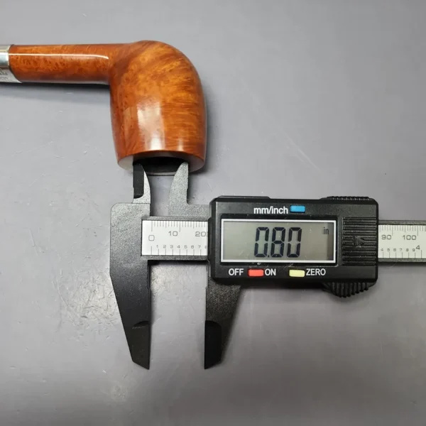 Peterson Pre-Republic Kapet 949 w/ Silver Smooth Oval Shank Billiard Estate Briar Pipe, Irish Estates - Image 9