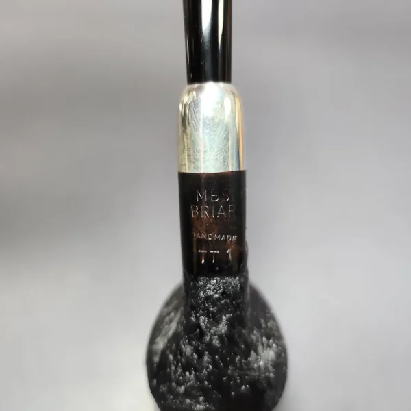 MBSD Briars Timeless Traditions 1 Sandblasted Billiard w/ Silver Handmade Briar Pipe, New - Image 10