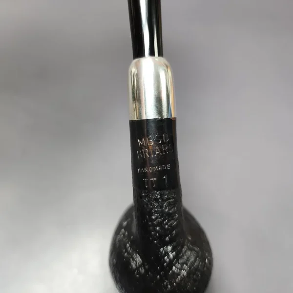 MBSD Briars Timeless Traditions 1 Sandblasted Billiard w/ Silver Handmade Briar Pipe, New - Image 10
