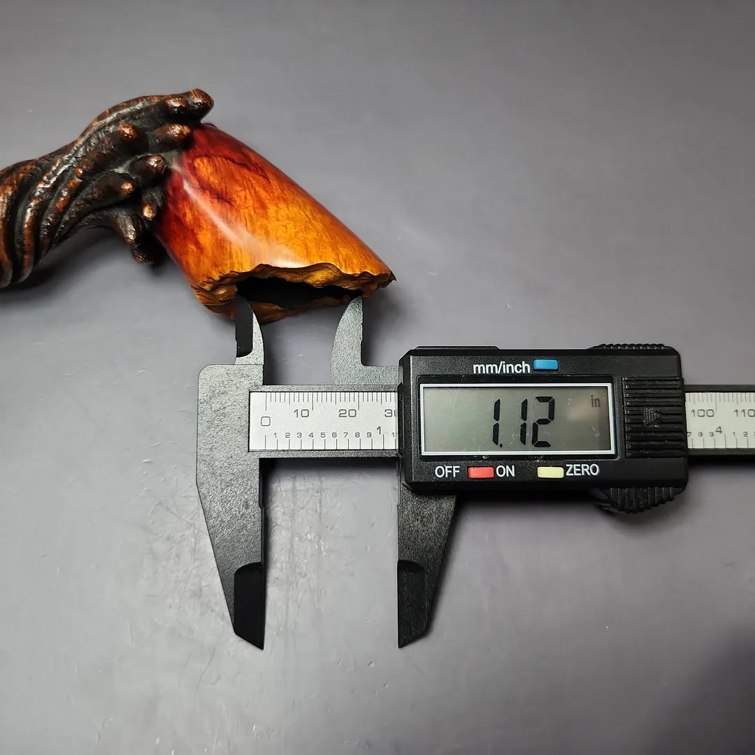 Moonlight Pipes "Outgrowth" Lovat w/ Brass Handmade Briar Pipe, New - Image 10