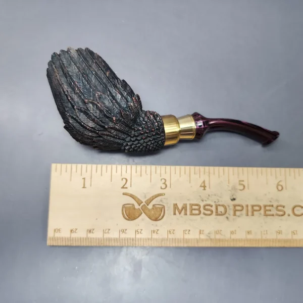 Moonlight Pipes "Brass-Necked Bird" Zulu Handmade Briar Pipe, New - Image 10