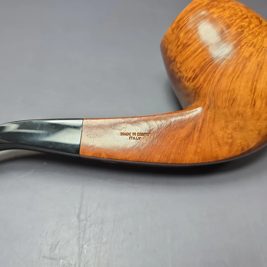 Castello "Castello" G Large Smooth Panel Shank Egg Estate Briar Pipe, Unsmoked - Image 10
