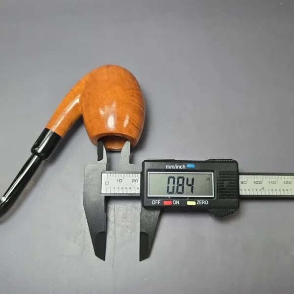 Castello Trademark 4K Smooth Bent Egg w/ Lucite Mount Estate Briar Pipe, Unsmoked - Image 10