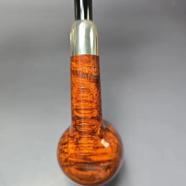 MBSD Briars Timeless Traditions 1 Smooth Billiard w/ Silver Handmade Briar Pipe, New - Image 10