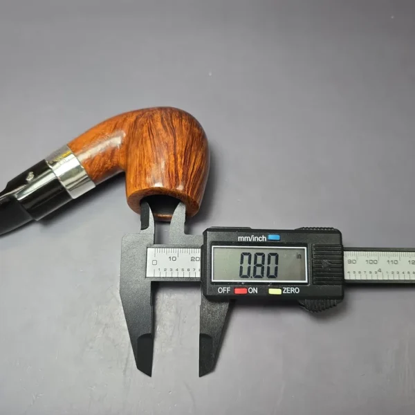 Peterson Supreme Silver Mounted XL90S Smooth Bent Billiard Estate Briar Pipe, Irish Estates - Image 10