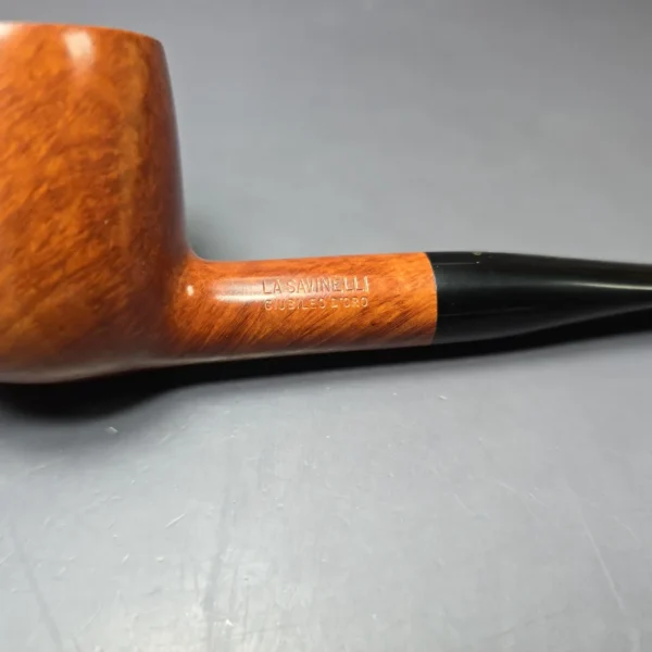 Savinelli Giubileo d'Oro 125 Smooth Pot Estate Briar Pipe, Unsmoked - Image 10