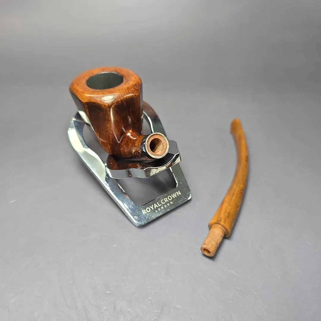 Mina Pipes Smooth Panel Dublin w/ Silver Estate Briar Pipe, Unsmoked - Image 10