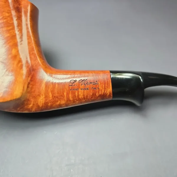 Viprati 5 Clover XL Smooth Freehand Sitter Estate Briar Pipe, Unsmoked - Image 10