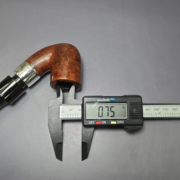 Peterson 1949-1963 Deluxe System 4S Smooth Bent Billiard w/ Bone Condenser Estate Briar Pipe, Irish Estates - Image 11