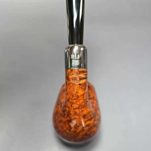Vollmer & Nilsson Smooth Bent Billiard w/ Silver Estate Briar Pipe, Unsmoked - Image 10