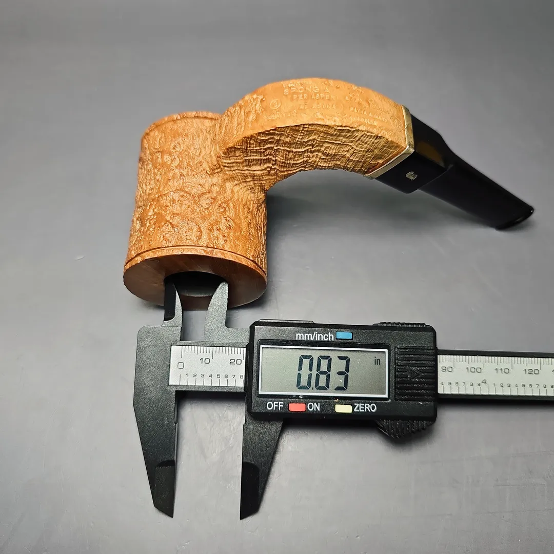 Ser Jacopo Insanus 3 Spongia S3 Sandblasted Poker Estate Briar Pipe, Italian Estates - Image 10