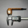 C-Pipe Smooth Deep Contrast Panel Lumberman Handmade Briar Pipe, New - Image 10