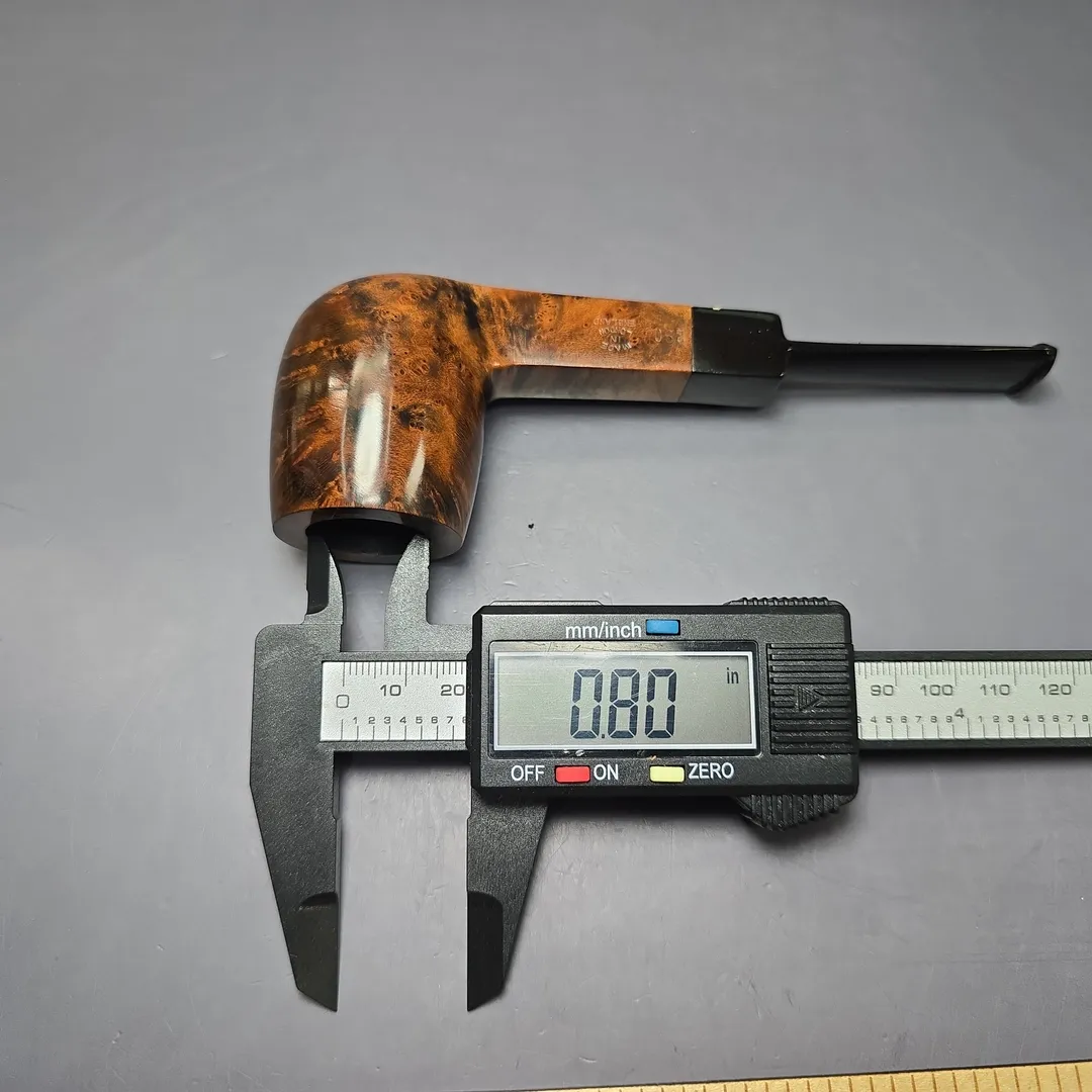 Comoy's 290 Smooth Panel Shank Billiard Estate Briar Pipe, Unsmoked - Image 10