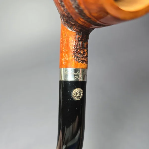 Mastro de Paja 1998 Columbus Day Pipe w/ Stand Estate Briar Pipe, Unsmoked - Image 10