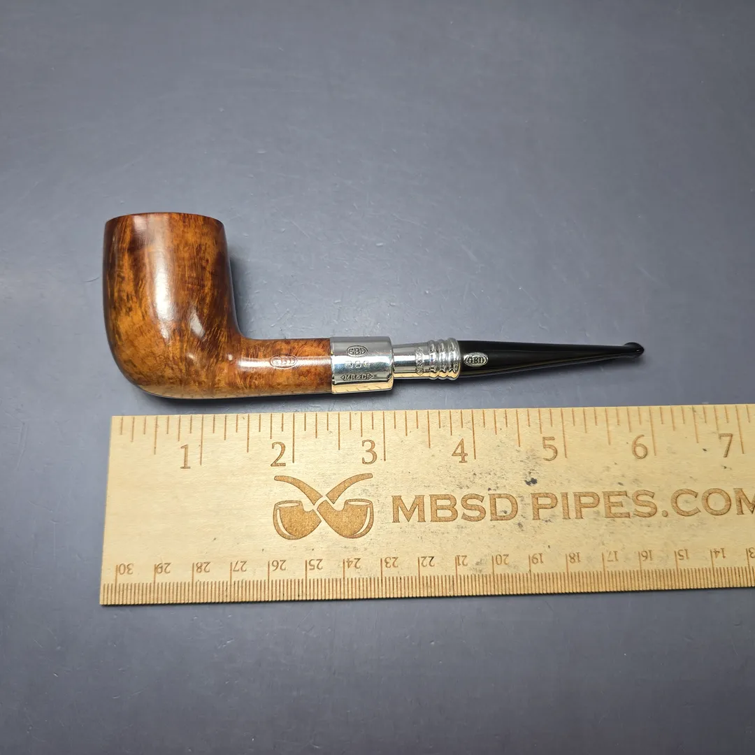 GBD 1957 9452 Smooth Billiard w/ Silver Spigot Estate Briar Pipe, English Estates - Image 10
