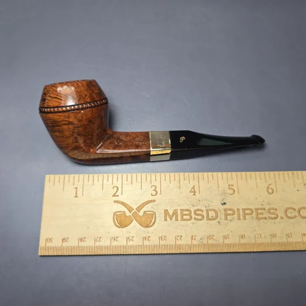 Peterson Sherlock Holmes Baker Street w/ 9k Gold Smooth Bulldog Estate Briar Pipe, Unsmoked - Image 10