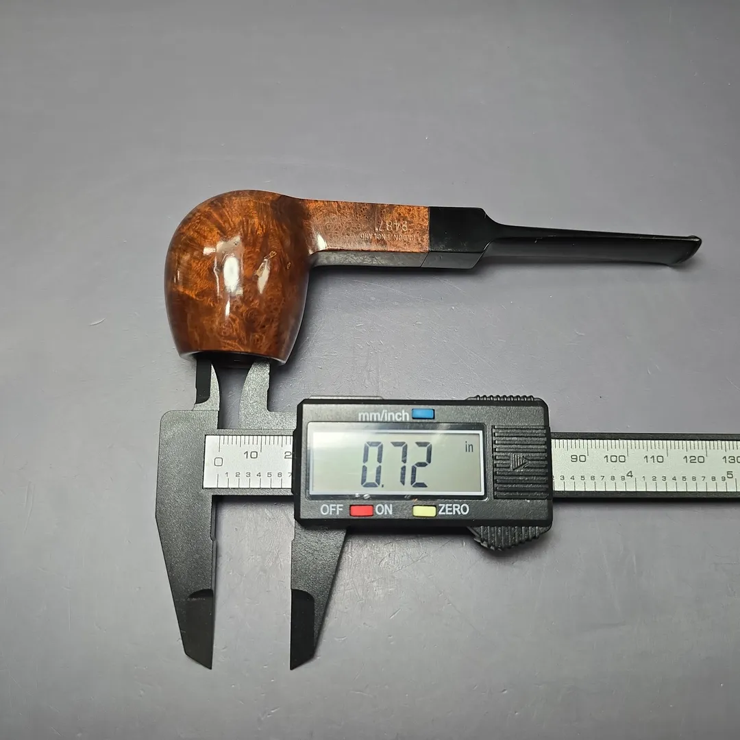 GBD London Made 9487 Smooth Apple Sitter Estate Briar Pipe, Unsmoked - Image 10