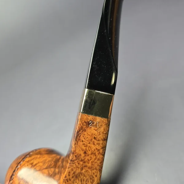 Peterson Sherlock Holmes Baker Street w/ 9k Gold Smooth Bulldog Estate Briar Pipe, Unsmoked - Image 10