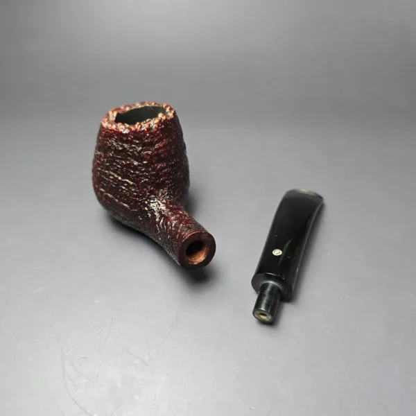 Ashton 1986 Pebble Grain XXX Sandblasted Brandy Estate Briar Pipe, English Estates - Image 11